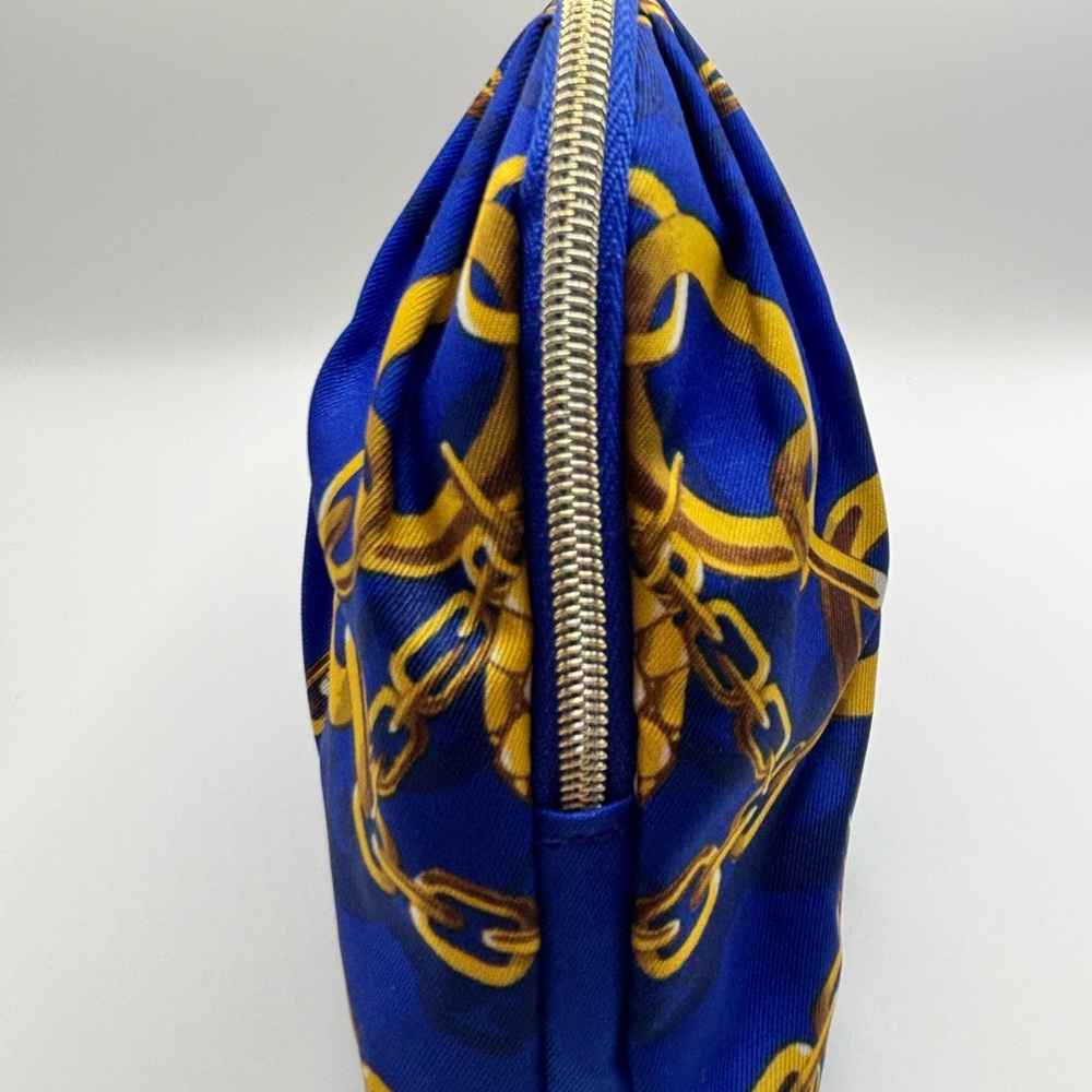 Estee Lauder Blue and Gold Chain Cosmetic Bag - Picture 3 of 5